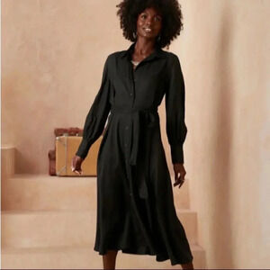 Banana Republic Belted Tencel Shirtdress